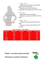 Kadın Büyük Beden Yeşil Organik Koton Kumaş Kup Detaylı Uzun Kollu Elbise 65N37626