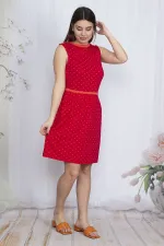 ROBE À POIS FUJYA POUR FEMME AVEC POCHE DÉTAILLÉE