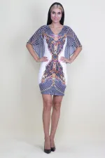 ŞİFON DETAYLI ELBİSE