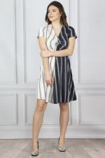 Kadin Kemik Göğüs Detayli Elbise 26N14304