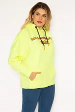 Women's Phosphor Digital Printed Hooded Sweatshirt 65N35162