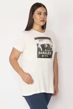Kadın Kemik Dijital Baskılı Bluz 65N28857