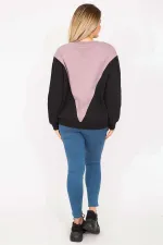 Women's Black Detailed Sweatshirt 65N35306