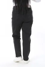 Kadın Büyük Beden Siyah Yüksek Bel 5 Cepli Likralı Kot Pantolon 65N38446