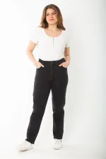 KADIN SİYAH 5 CEPLİ LİKRALI KOT PANTOLON