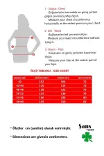 Kadın Büyük Beden Haki Renk Kombinli Uzun Kollu Tunik