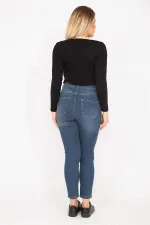 Kadın Lacivert 5 Cepli Skınny Kot Pantolon 65N35272