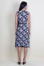 Robe portefeuille à motifs floraux