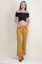 Pamuklu Kumaş Likralı Pantolon