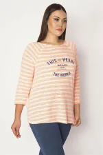 Kadın Desenli Ön Baskılı Bluz 65N29537