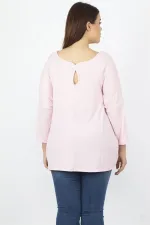 Kadın Pembe Yarasa Kol Tunik 65N29751