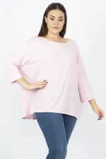 Kadın Pembe Yarasa Kol Tunik 65N29751