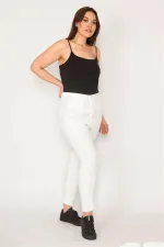 KADIN KEMİK PAMUKLU KUMAŞ YAN CEPLİ SPOR PANTOLON