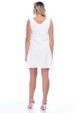 Kadın Kemik Kloş Elbise 65N7581