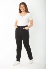 KADIN SİYAH 5 CEPLİ LİKRALI KOT PANTOLON