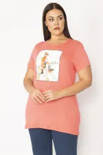 Kadın Pembe Dijital Baskılı Bluz 65N28860