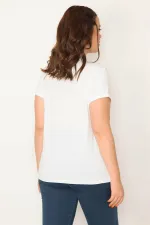 KADIN KEMİK PAYET DETAYLI BLUZ