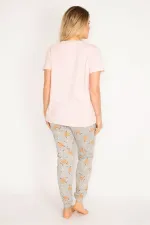 Ensemble pyjama de maternité coloré pour femme, pantalon et chemisier 65N35198