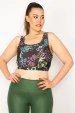 Kadın Mor Sırt Detaylı Crop Bistüer 65N33326