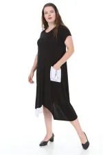 Kadın Haki Cep Detaylı Garnili Elbise 65N23077