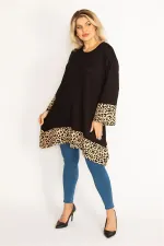 Kadın Leo Etek Ucu Ve Kol Ağzı Garnili Tunik 65N34736