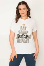 KADIN KEMİK PAYET DETAYLI BLUZ