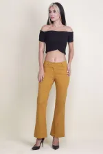 Pamuklu Kumaş Likralı Pantolon