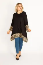 Kadın Leo Etek Ucu Ve Kol Ağzı Garnili Tunik 65N34736