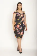 KADIN RENKLİ YAKA DETAYLI ASKILI ELBİSE