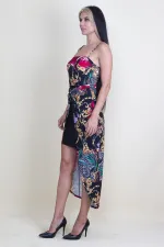 DRESS WITH STRAP FRONT DETAILED