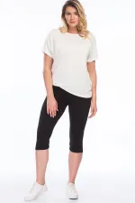 Kadın Siyah Viskon Tayt Pantolon 65N27515