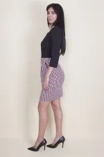 KADIN SİYAH FERMUAR DETAYLI ELBİSE