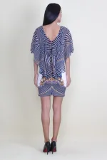 ŞİFON DETAYLI ELBİSE