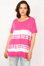 Kadın Fujya Batik Desenli Bluz 65N33950