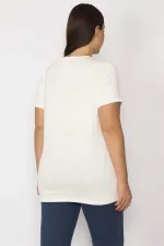 Kadın Kemik Lak Baskılı Viskon Bluz 65N29116