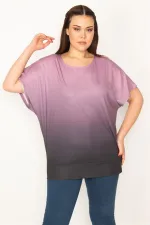 BLOUSE À MANCHES BASSES À MOTIFS DIE-TIME AVEC JUPE À BANDES