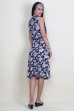 Robe portefeuille à motifs floraux