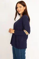 Kadın Haki Dantel Detaylı Bluz 65N34647