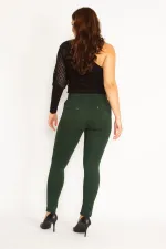 Kadın Antrasit Ön Süs Cep Ve Arka Cepli Tayt 65N34862