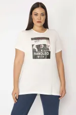 Kadın Kemik Dijital Baskılı Bluz 65N28857