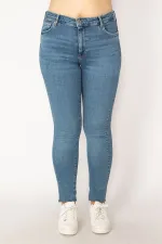 Kadın Mavi 5 Cep Skinny Jean Pantolon 65N33761