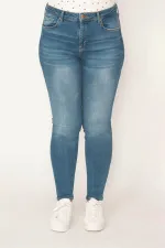 KADIN MAVİ 5 CEP LİKRALI SKİNNY JEAN PANTOLON