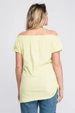 KADIN YEŞİL PAMUKLU KUMAŞ BLUZ