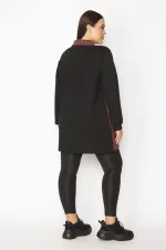 Kadın Bej Ekose Desen Detaylı Fermuarlı Cepli Mont 65N29569