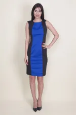 Renk Kombinli Kup Detaylı Elbise