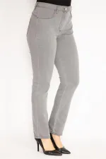 Kadın Gri 5 Cepli Likralı Kot Pantolon 65N35151