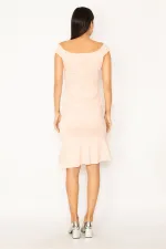 ROBE POUR FEMME À VOLANTS ET COL DÉTAILLÉS