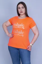 Kadın Renkli Lame Baskılı Bluz 65N24171