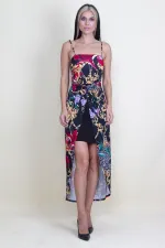 DRESS WITH STRAP FRONT DETAILED