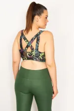 Kadın Mor Sırt Detaylı Crop Bistüer 65N33326